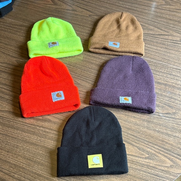 Carhartt Cuffed Beanie Hats Lot of 5 - Picture 1 of 3